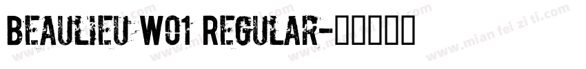 Beaulieu W01 Regular字体转换